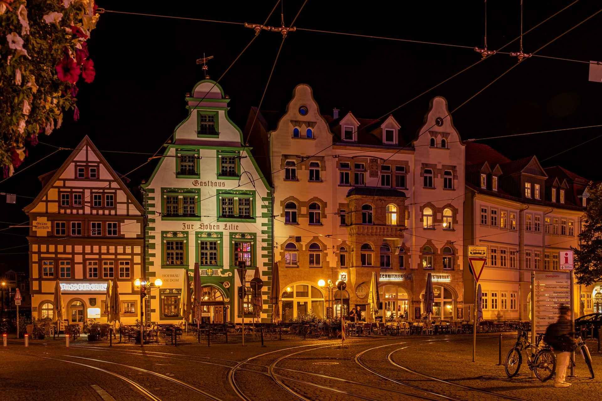 Erfurt: With night watchman Schwalbe through the old town, including tasting