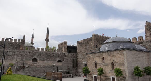 photo of interior view of a Kayseri Castle from the Roman Period in Kayseri, Turkey.