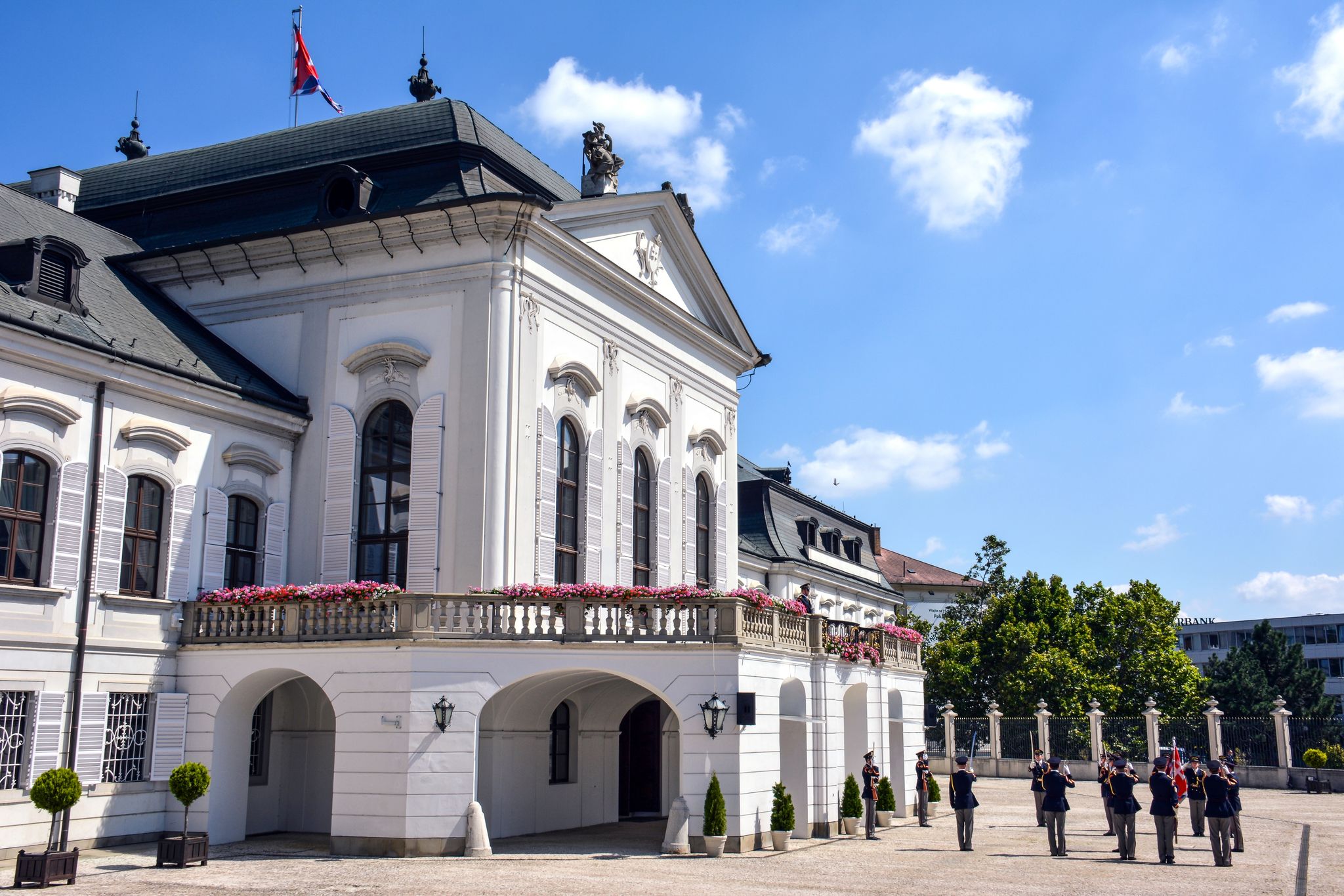 Photo of Change of Guard at Grassalkovich Palace - Bratislava, Slovakia.