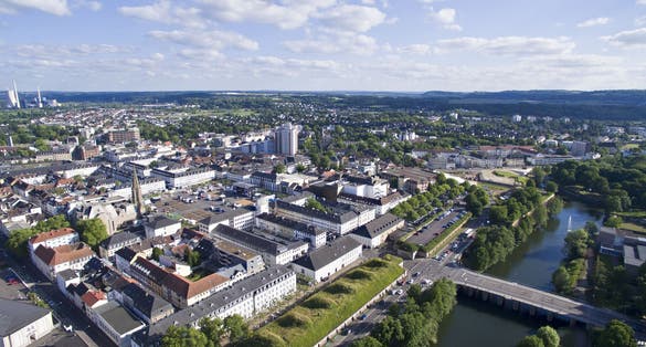 aerial view of  Saarlouis ,Germany.