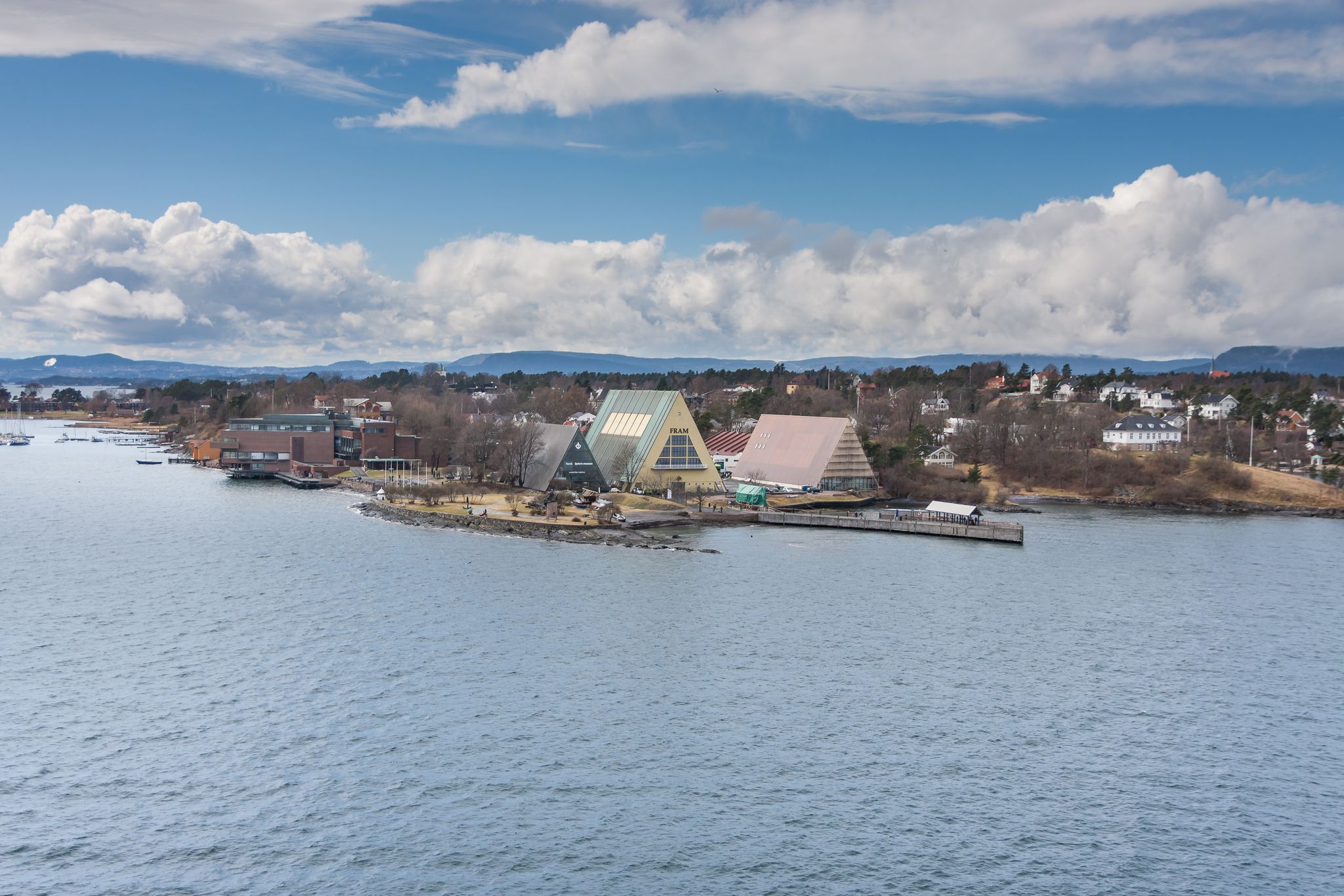 Photo of aerial view of the Fram Museum in Oslo, Norway.