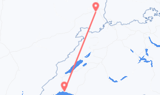 Train tickets from Mulhouse to Lausanne