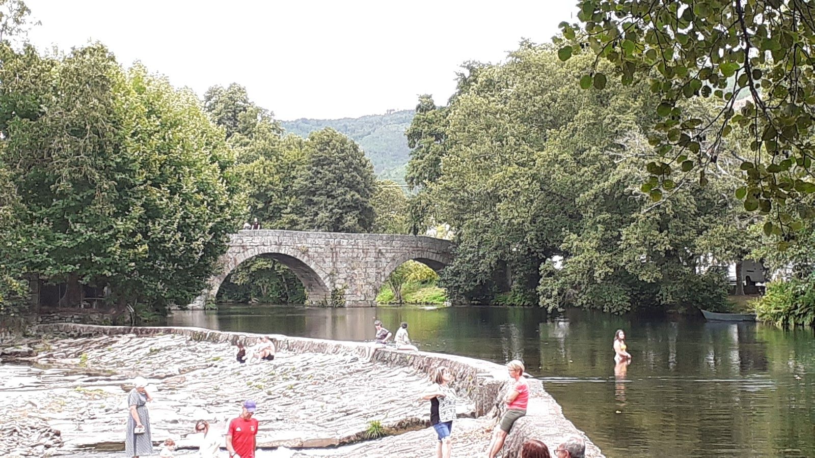 Fluvial beach Sandomil, Sandomil, Seia, Guarda, Serra da Estrela, Centro, Portugal