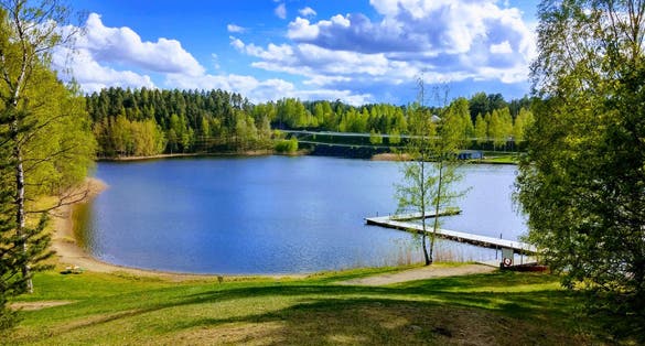 Beach in Mikkeli, Finland.