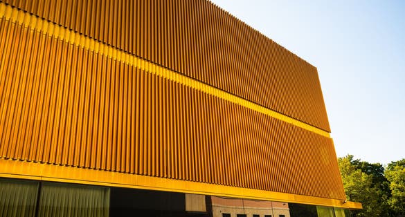 Lenbachhaus in Munich on a sunny day in autumn, museum, gallery