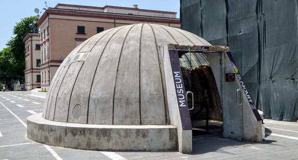 Photo of Bunkart 2, anti-nuclear bunker transformed into history museum, Tirana, Albania.