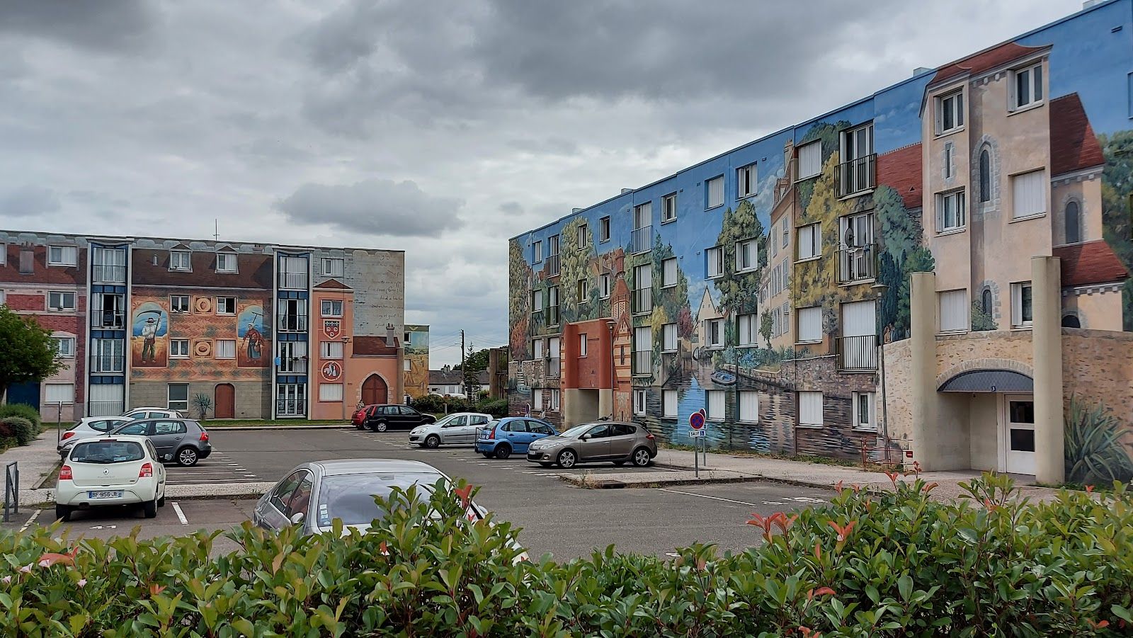 Les Fresques de Bel Air, Chartres, Eure-et-Loir, Centre-Loire Valley, Metropolitan France, France