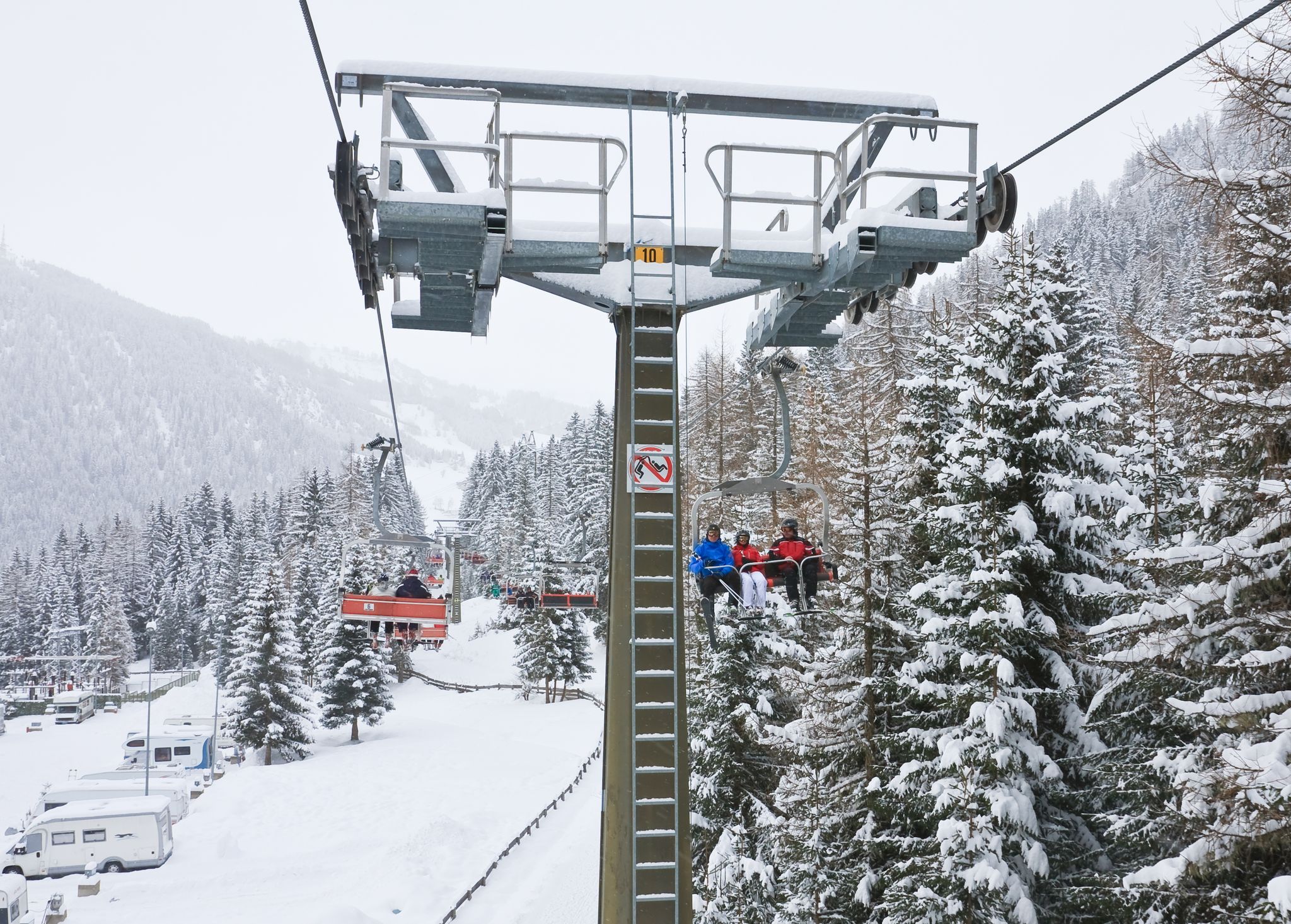 photo of panoramic view of Val Gardena in Italy.