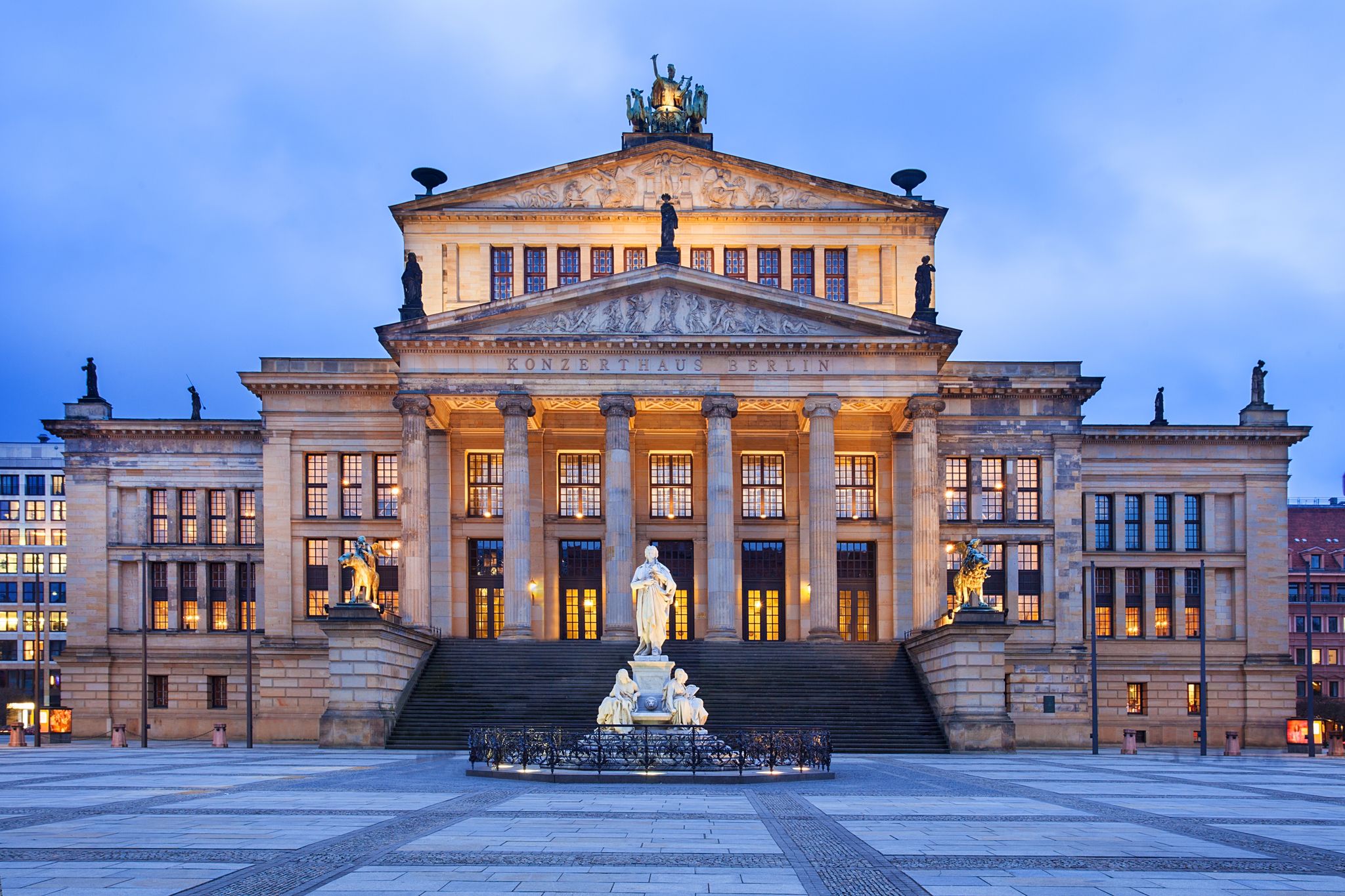 Photo of The neo-classical theatre building is used as a concert hall ,It is located in the Gendarmenmarkt.