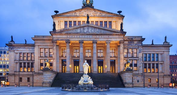 Photo of The neo-classical theatre building is used as a concert hall ,It is located in the Gendarmenmarkt.