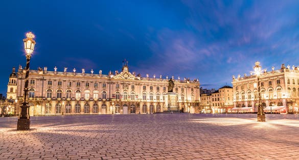 Photo of Place Stanislas, Nancy ,France at night.