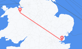 Train tickets from Southend-on-Sea to Wrexham
