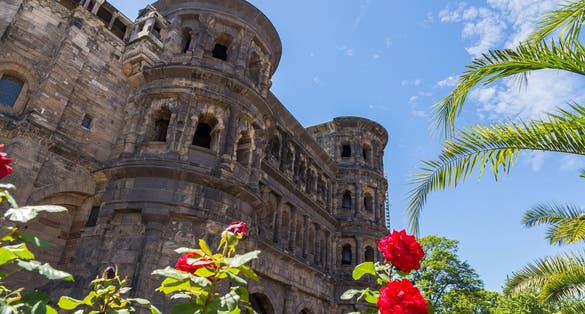 photo of view of Porta Nigra in Trier Rhineland-Palatinate Germany.,Trier  germany.
