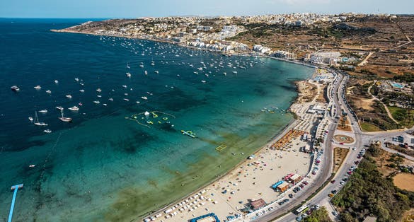 Bay of Mellieħa in Malta.