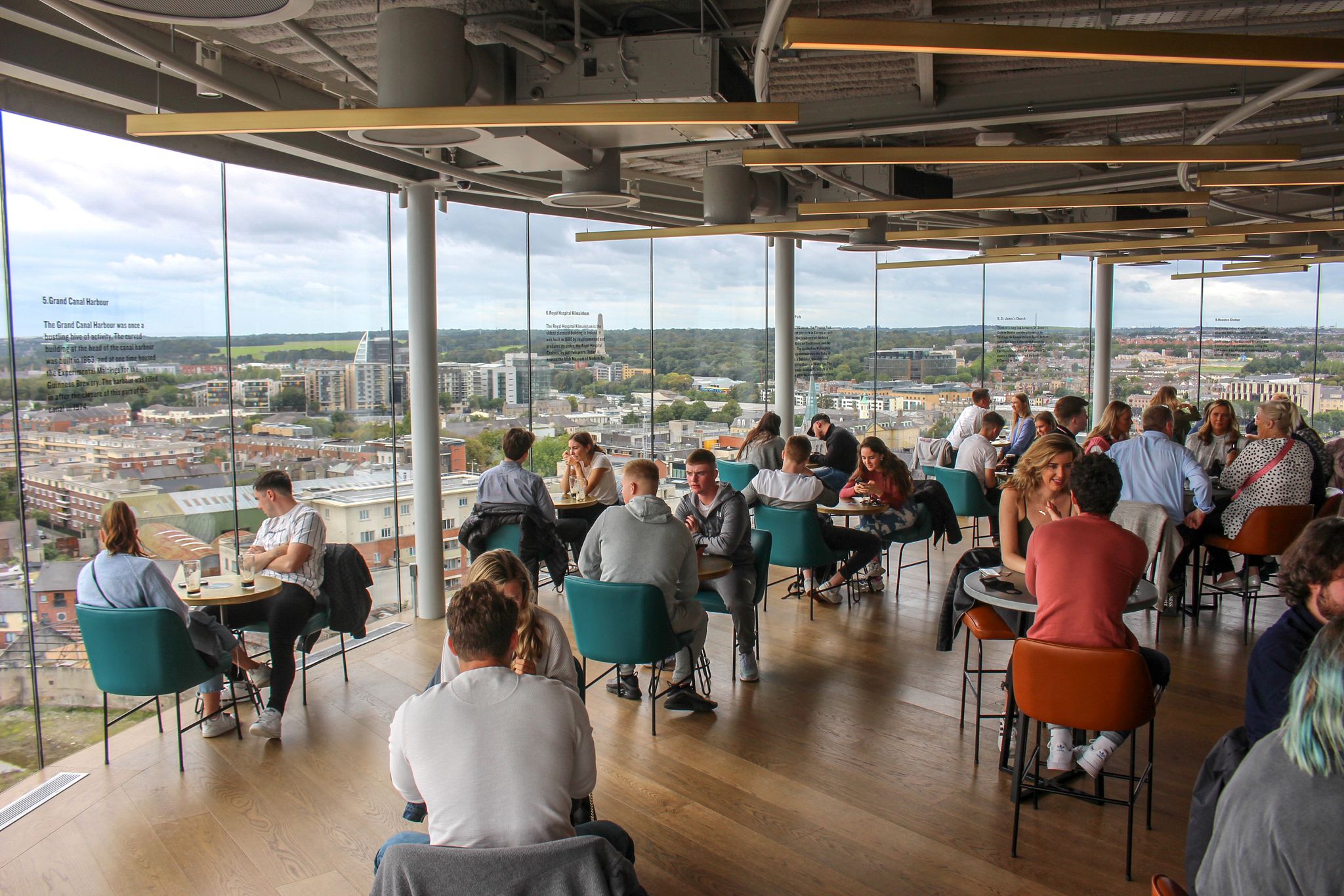 Photo of Bar at the Guinness Storehouse Brewery experience tour, Dublin, Ireland.