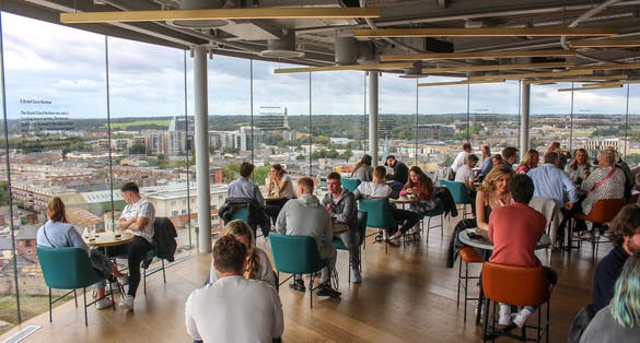 Photo of Bar at the Guinness Storehouse Brewery experience tour, Dublin, Ireland.
