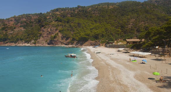 empty coast of bozcaada island canakkale turkey