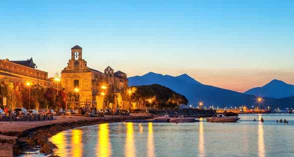 Blue hour in Gaeta Goulf.