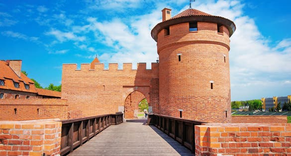 Photo of One of the Entrances into Malbork Castle also called as Marienburg, Teutonic Order, Pomerania, Poland.