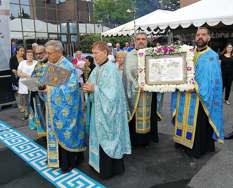 photo of view of More details Procession of the Epitaphios of the Theotokos, Ottawa, Agiasos, Greece.