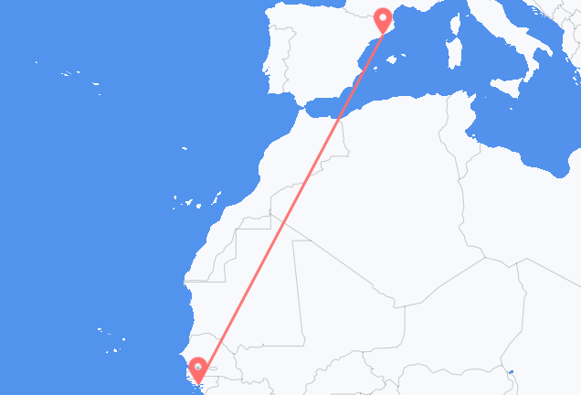 Bissau to Barcelona
