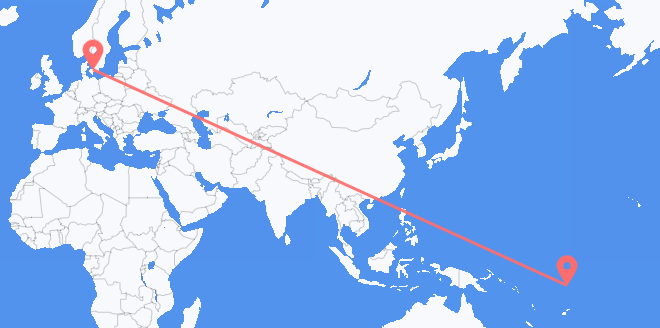 frá Túvalú til Danmerkur