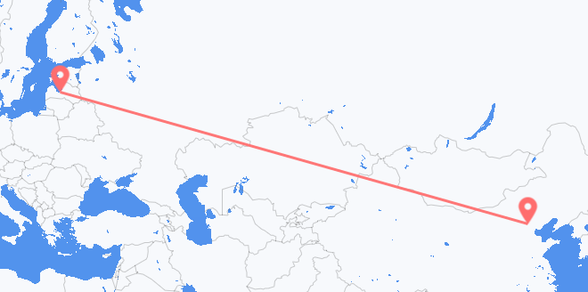 中国 目的地 拉脱维亚