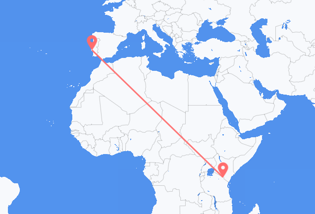 Mount Kilimanjaro to Lisbon
