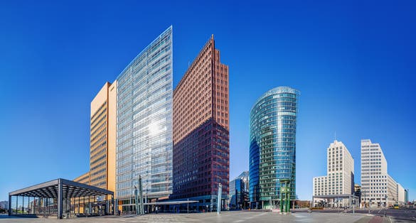 Photo of panoramic view at the Potsdamer Platz, Berlin, Germany.