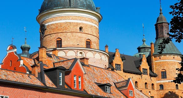 photo of view of Mariefred an idyllic historical village near Stockholm, Strängnäs, Södermanland, Sweden.