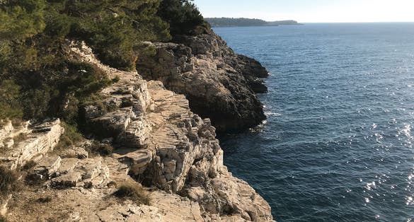 Photo of Verudela Canyon at Verudela Peninsula, south from Pula, Istria, Croatia.