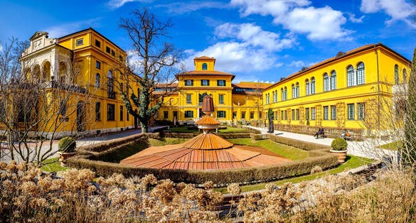 famous Lenbachhaus Museum in Munich - Bavaria - germany