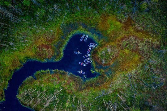 Sunrise or sunset SUP/kayak Adventure in the bog from Riga