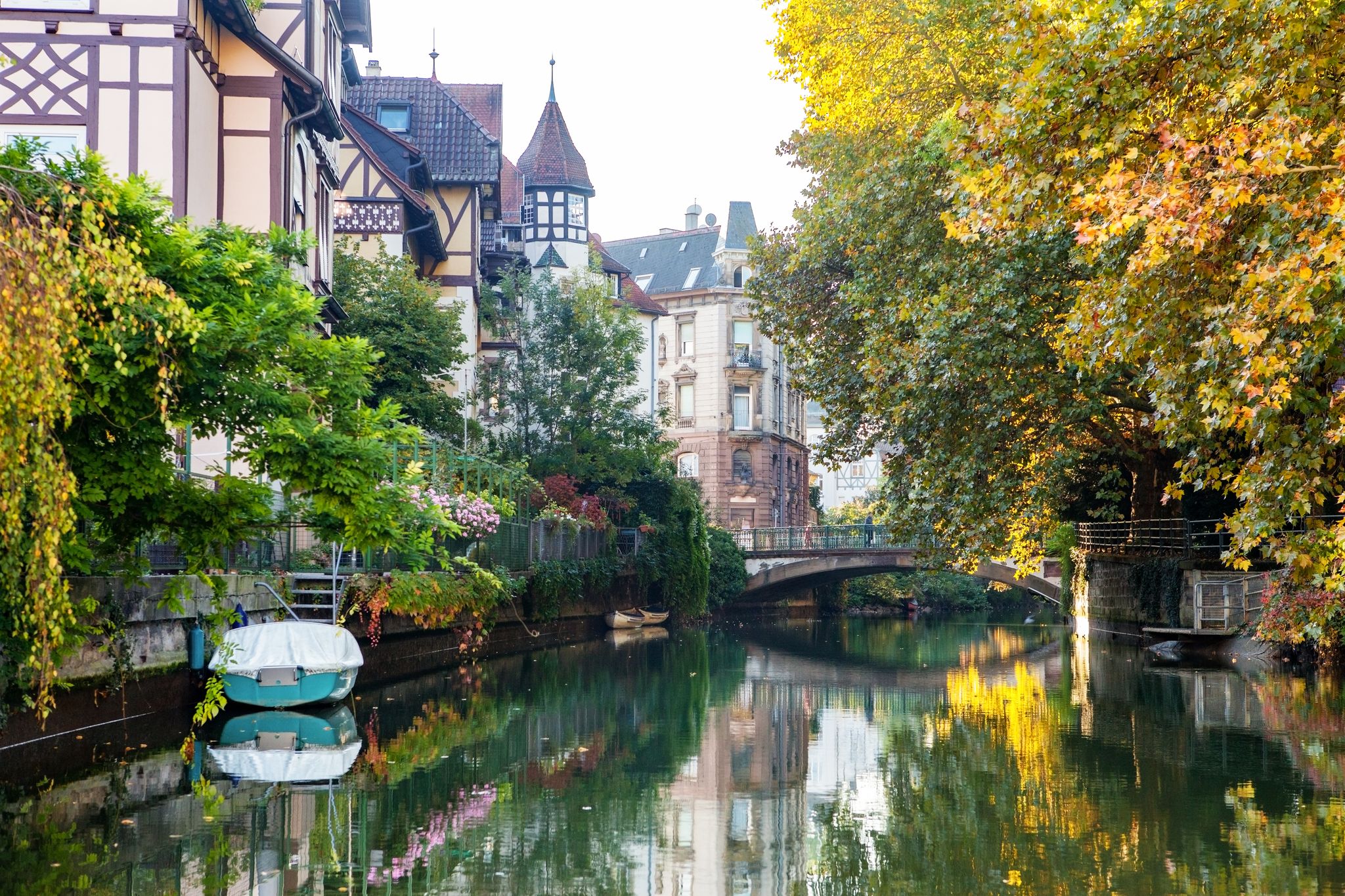 Photo of Esslingen am Neckar Germany view of canal in Gründerzeitviertel .