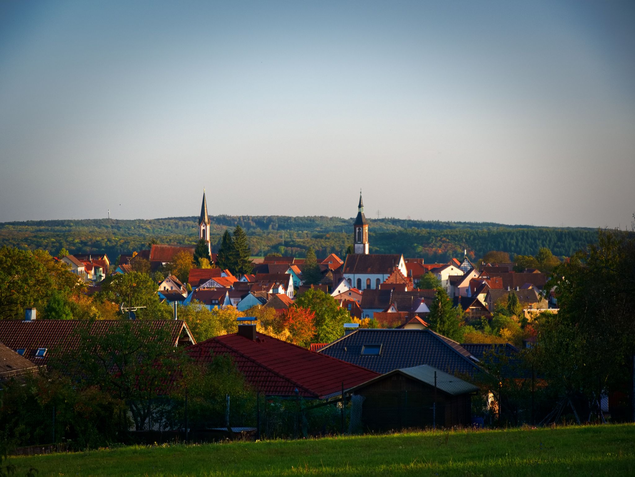 Photo of The little Village Neunkirchen Odenwald in Germany
