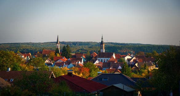 Photo of The little Village Neunkirchen Odenwald in Germany