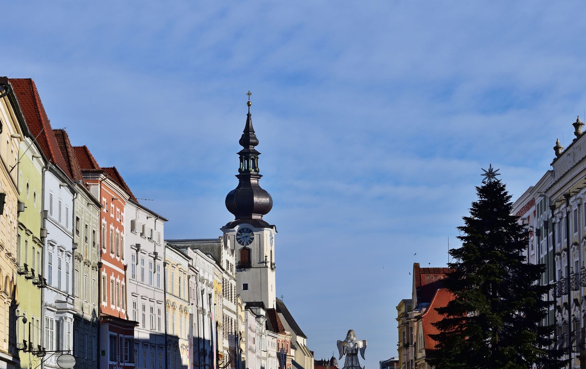 photo of view of Early morning on Traun River, Wels, Austria