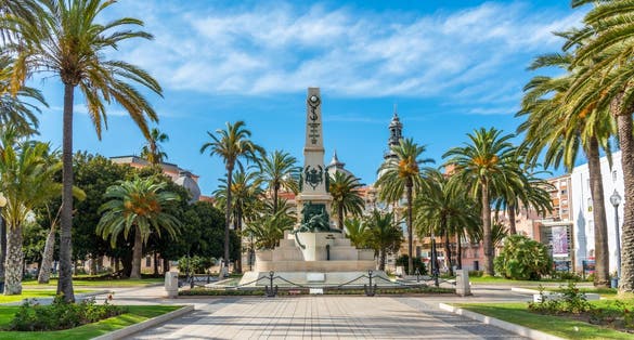 Monument of the heroes of Santiago de Cuba and Cavite in Cartagena, Spain