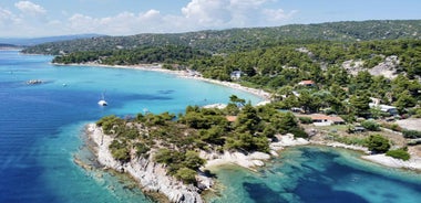 Thessaloniki: Halkidiki/Sithonia Swim, Sunset & Olive Tour