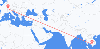 Cambodia to Switzerland