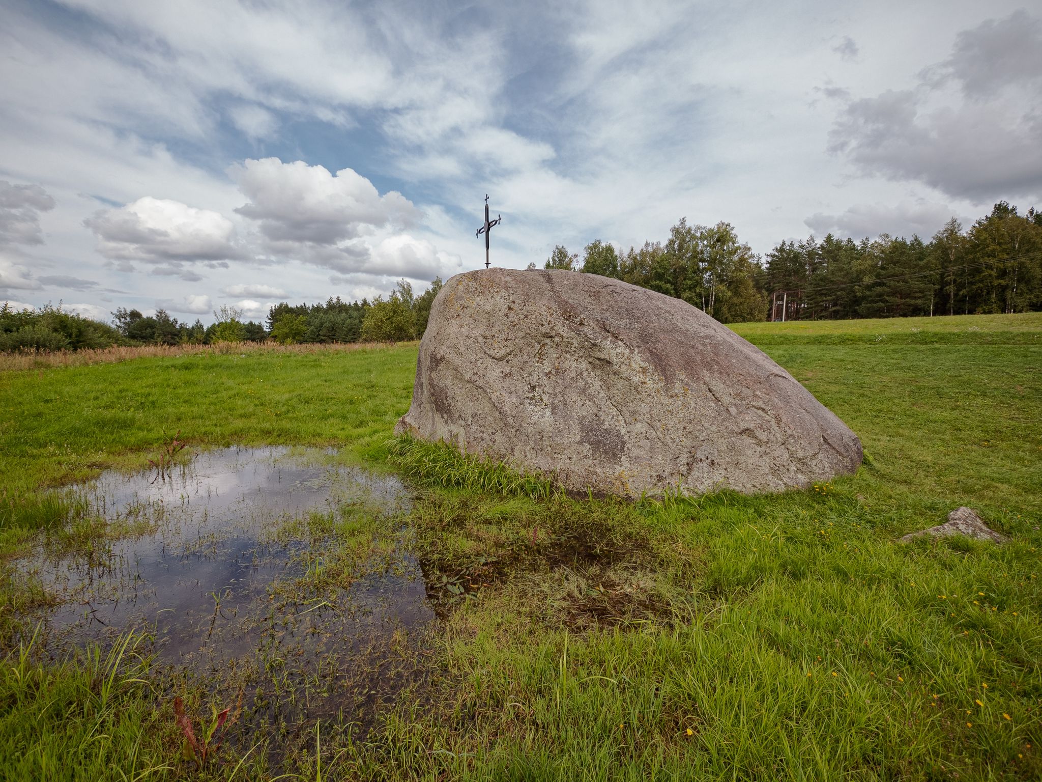 Devil's stone or Velnio akmuo - a heritage object in Druskininkai, Švendubrė