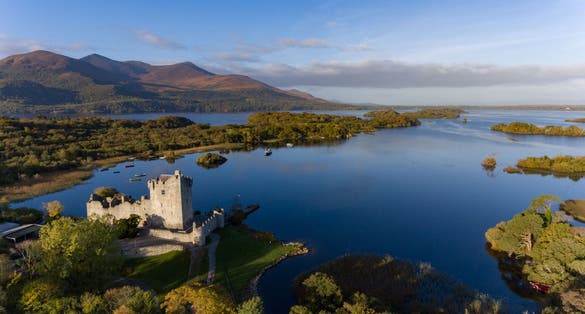 Ross Castle in Killarney National Park during early morning, Ring of Kerry, Ireland