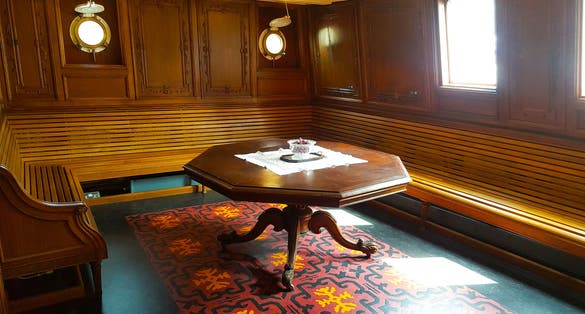 Belfast City Nothern Ireland, Titanic Tender SS Nomadic inside View