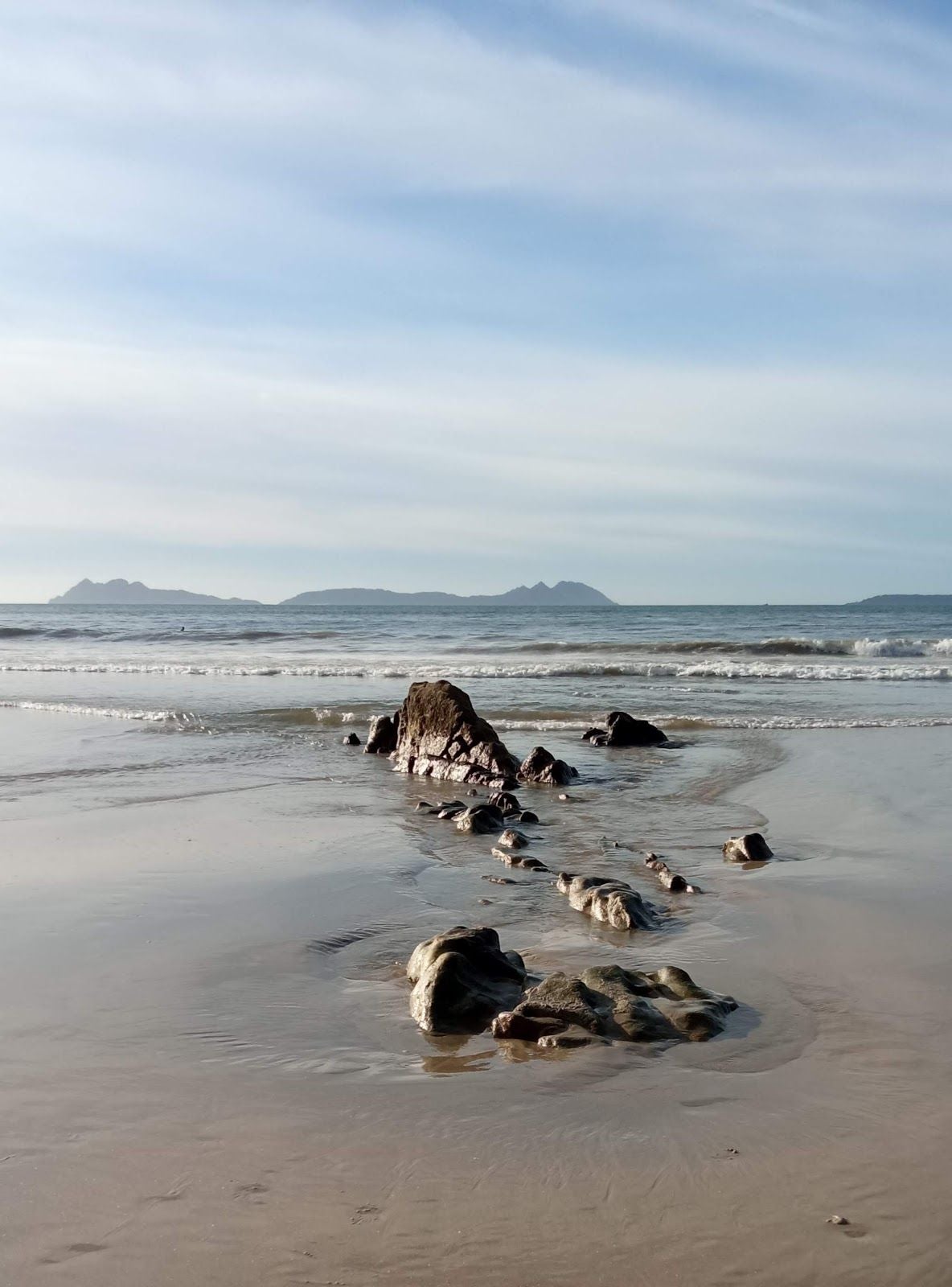 Praia de Samil, Navia, Vigo, Pontevedra, Galicia, Spain