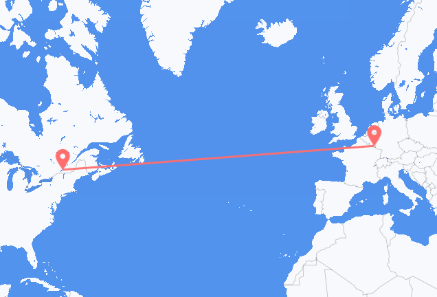 Montreal à Luxembourg