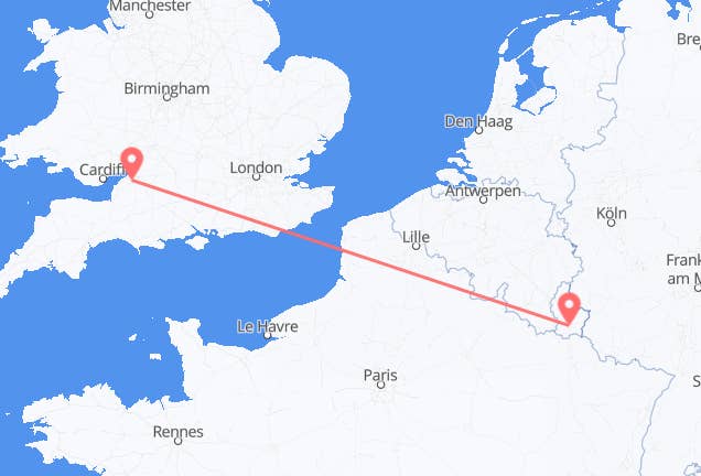 Бристоль в Люксембург