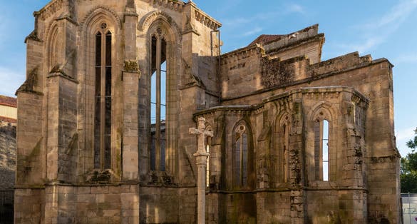 Photo of San Domingo Ruins in city center of Pontevedra, Spain.