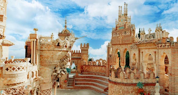 Photo of Colomares Monument Castle, dedicated to Christopher Columbus. Benalmadena Malaga Spain.