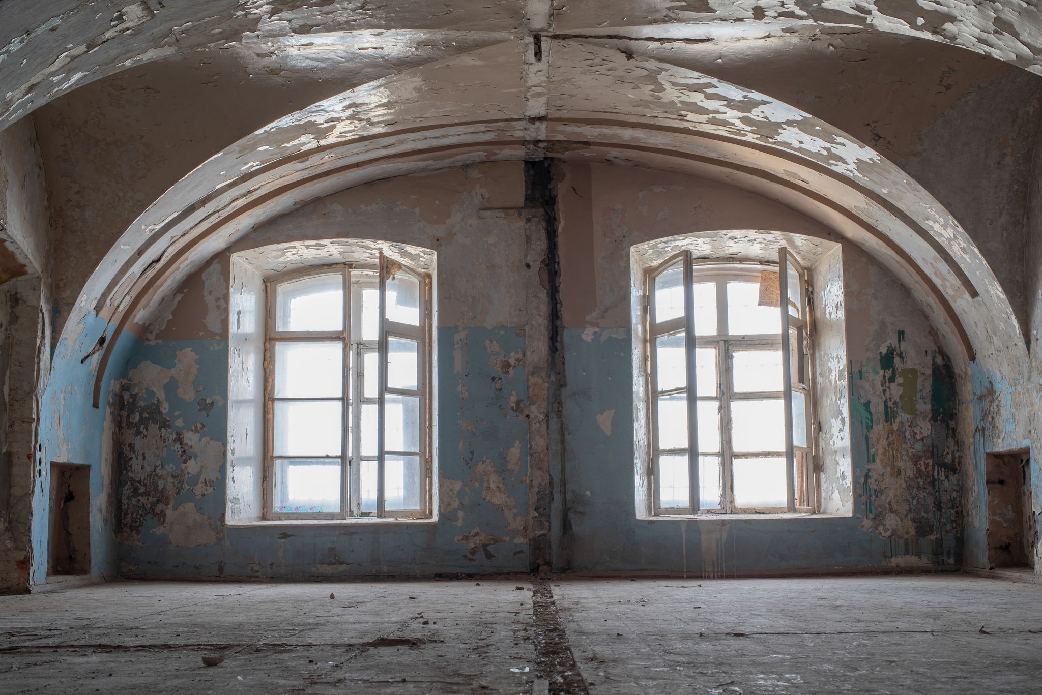 Photo of Interior of the abandoned Patarei prison (Patarei Vangla), Tallinn, Estonia.