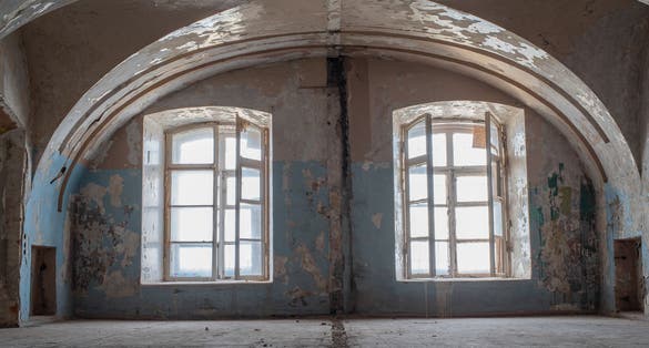 Photo of Interior of the abandoned Patarei prison (Patarei Vangla), Tallinn, Estonia.